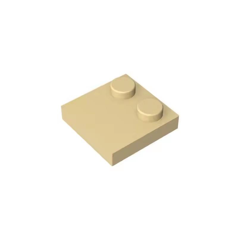 100pcs MOC Bricks Compatible Assembles Particles 33909 2x2 Half Edge 2 Bump Base Plat Building Blocks Parts Kid Toys