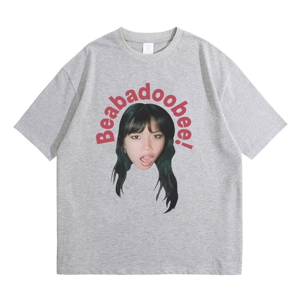 Beabadoobee Face Graphic Tshirt Mens Women Hip Hop Fashion Oversized Short Sleeve T Shirts Male Casual Vintage Cotton Tshirts