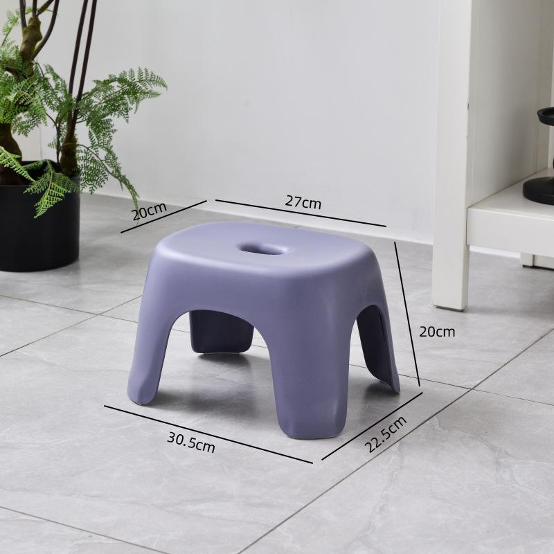 Židle do koupelny Stohovatelné Plastová stolička pro domácnost Zahuštěný konferenční stolek Malá lavice pro stoličku na boty Pohovka Taburetka Nízká protiskluzová
