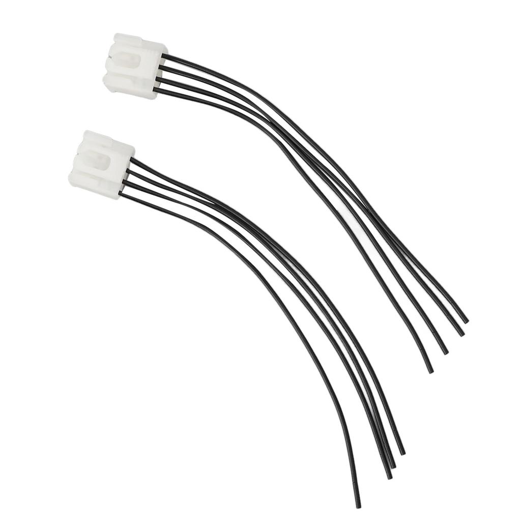 2PCS 4PIN Tail Light Harness Stable Connection Impact Resistant Replacement for Fiat Grande Punto