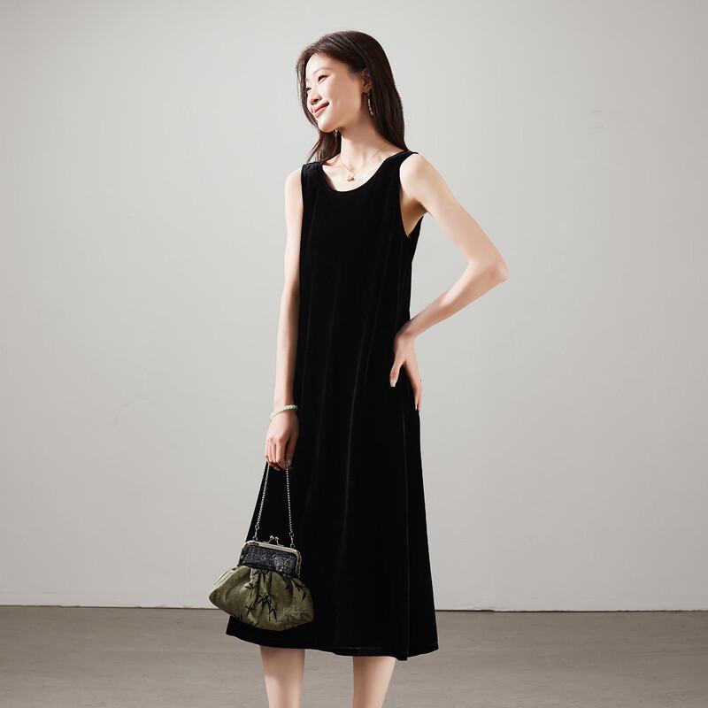SOFSIL 2026 Spring/Summer Silk Velvet Sleeveless Dress