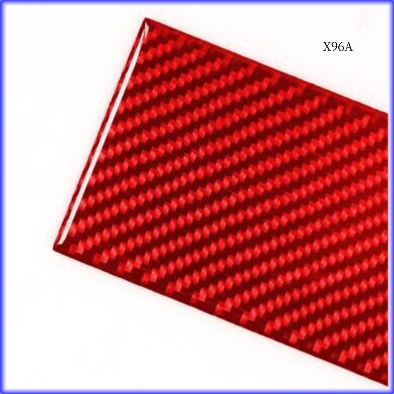 SXR-8Pcs For Honda Civic 06-11 Red Carbon Fiber Automatic Gear Shift Cover Trim Set Parts Accessories Red Carbon Fiber