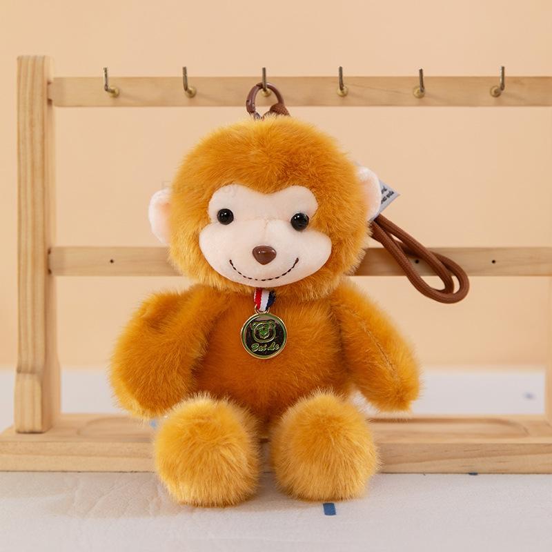 20cm Fragrant Panda Rabbit Bear Bag Pendant Lovely Anti-lost Colorful Bear Plush Toy Cute Bear Plush KeyChain Decoration