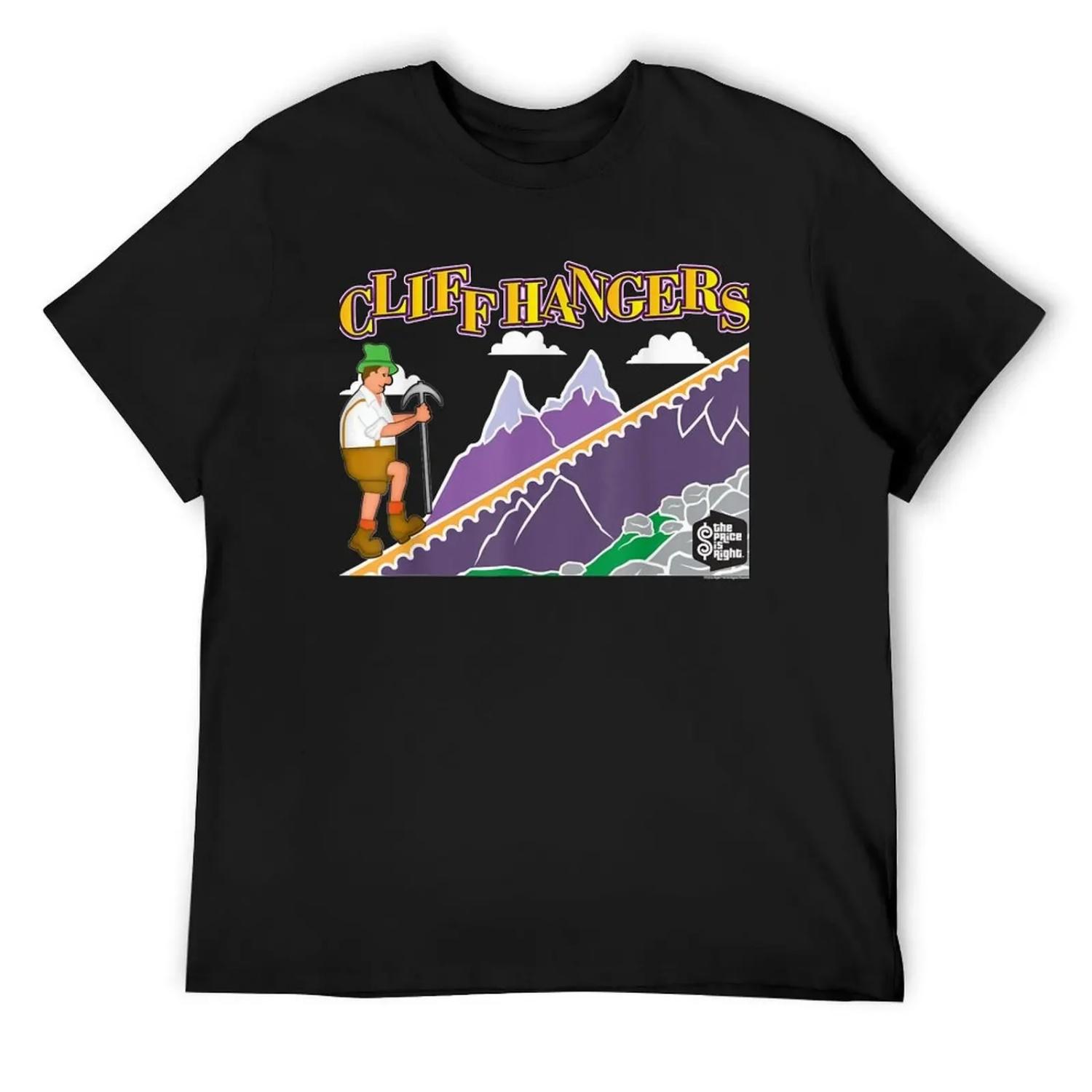 

Price is Right Cliff Hangers T-Shirt vintage t shirts Blouse T-shirts oversize mens designer clothes S чёрный