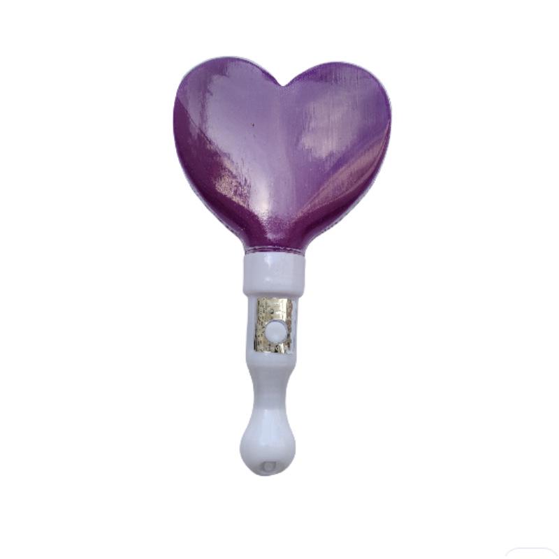 Love Heart Glow Stick: Star & Peach Light-Up Cheer Stick with Custom Logo.