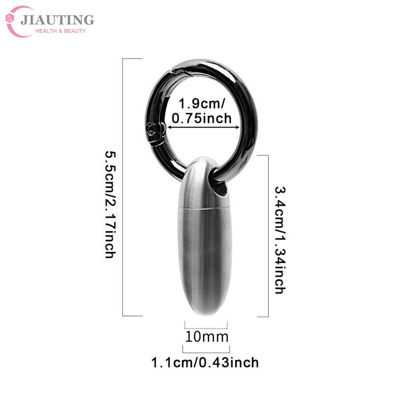 Pill Box Titanium Alloy Waterproof Bunker Portable Small Pill Box Sealed Waterproof Keyring Mini Carry-On First Aid Pill Bottle