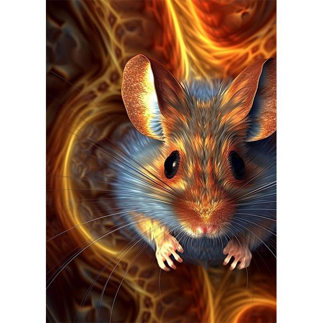 Golden Glowing Animal On Black Background Prints Poster Canvas Painting Modern Wall Art Pictures Living Room Bedroom Home Decor