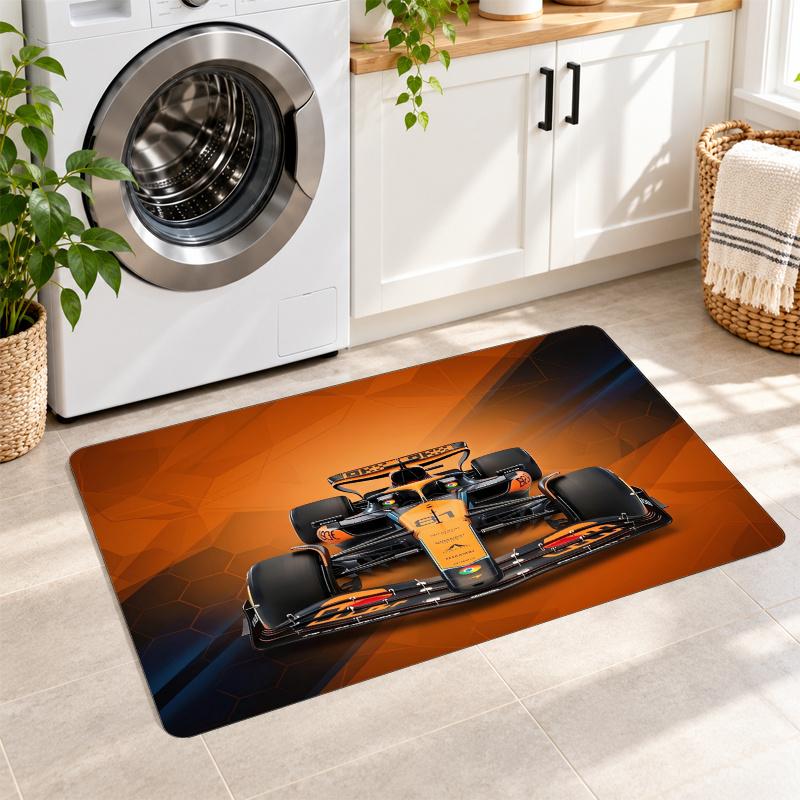 Flannel Kitchen Mat McLaren Soft Area Rug Non Slip Floor Carpet Home Decoration
