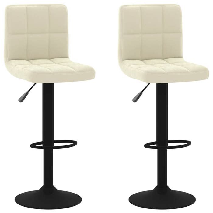 VidaXL Lot de 2 Tabourets de Bar, Chaise de Pub, Siège de Bistrot, Meuble de Salle à Manger Cuisine Salon Maison Intérieur, 334304