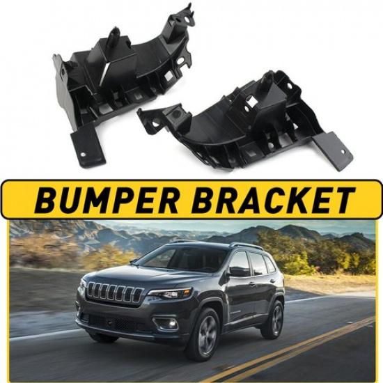 Set Of 2 Front Mounting Bumper Bracket Lower For 2014-2018 Jeep Cherokee
