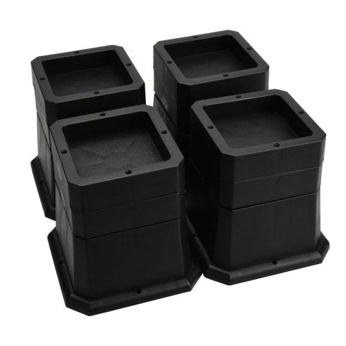 Universal Extending Legs for Furniture and Appliances, 3-Level Adjustment, Stackable, Raises Bottom, Expands Space, Moisture-Proof, Cleans, Protects F