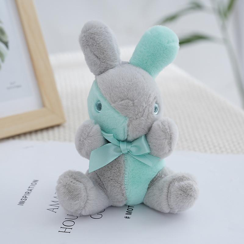 Adorable Plush Bunny Keychain Soft Pp Cotton Stuffed Animal Toy For Kids Bags