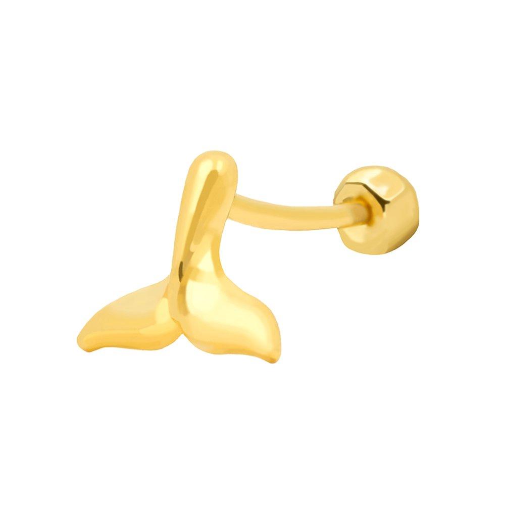 24K pure gold Lucky 1 piercing