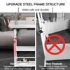 Mobile Portable Desk Adjustable Height Study Table with Storage Shelf Bedside Desk for Working Eating OPTIONAL USB Fan & Light
