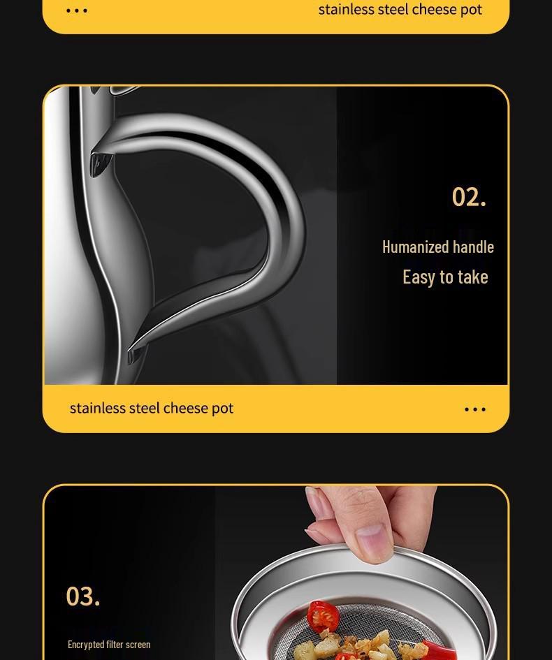 Stainless Steel Leak-Proof Oil Can with Filter, Large Capacity Kitchen Storage Bottle