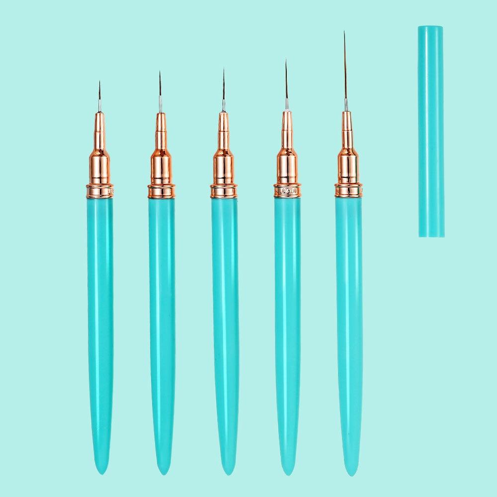 

Nail Striping Drawing Nail Art Liner Brushes Set UV Gel Painting Nail Art Design Nail Elongated Lines Pen UV Gel Nail Brush зелений