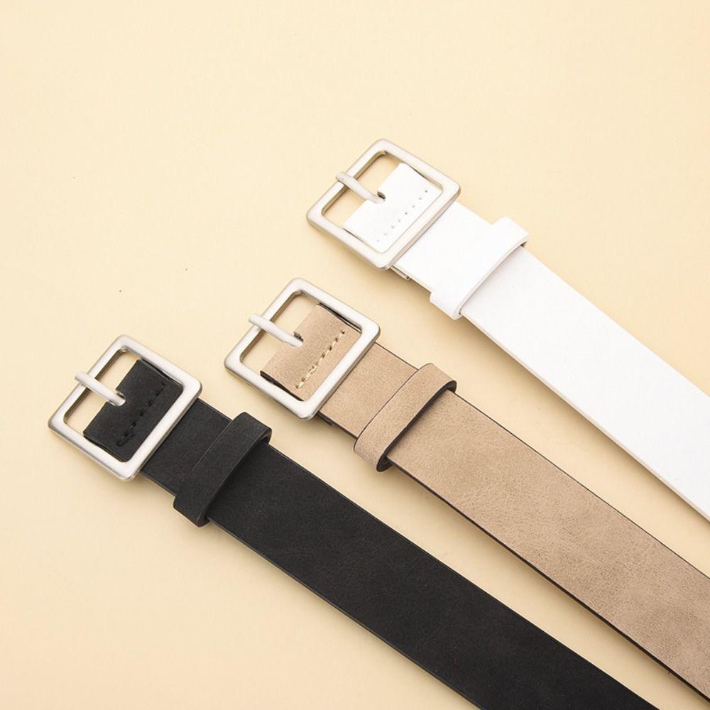Luxury Design Business Waist Belt Pin buckle Waistband Fashion Suede Leather Belt  For Women