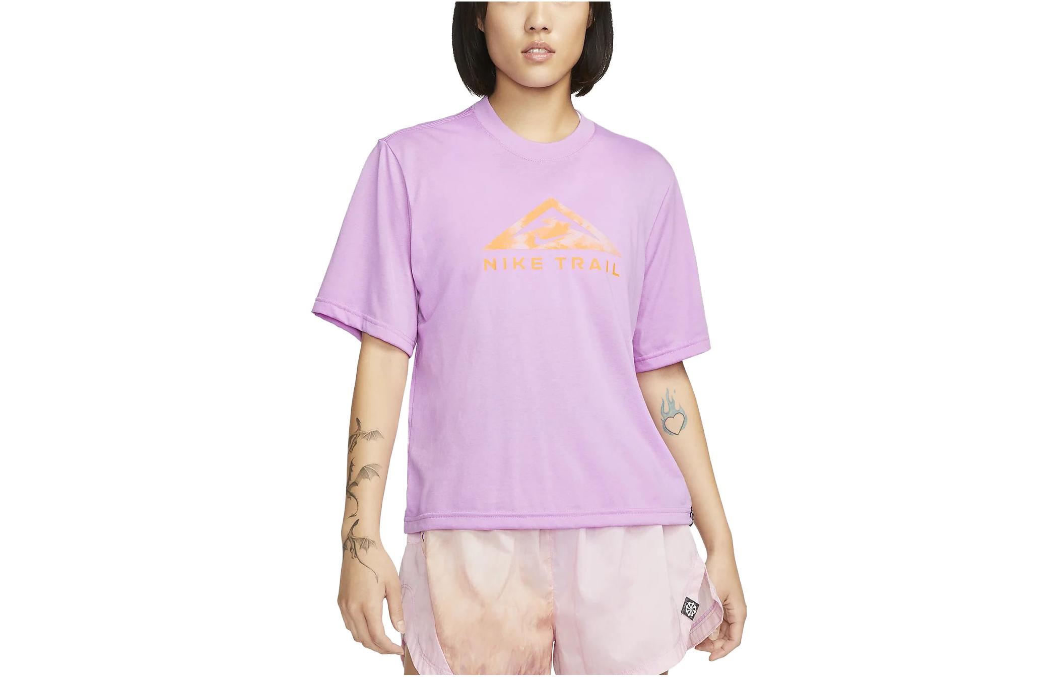 Nike Dri Fit T Shirt Women s Rush Purple Red DX7897-532 XL