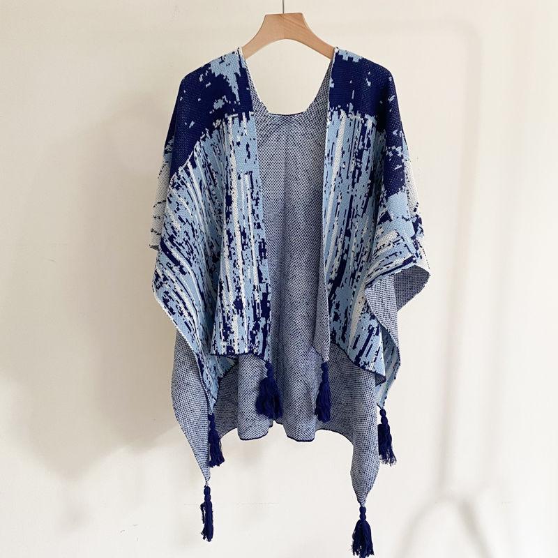 Bohemian Ethnic Women's Shawl: Versatile Travel Cape