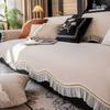 Waterproof and Non-slip Sofa Cushion, Simple European Light Luxury Style, Fashionable Four-season Universal Seat Cushion, Nordic Style Lace Sofa Towel