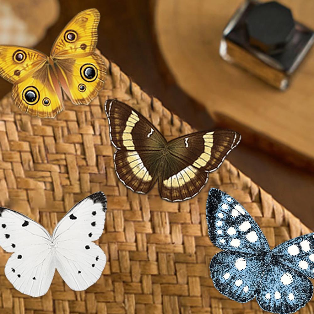 5 Pcs Colourful Butterfly Bookmarks Cute Magnetic Bookmark Double Sided Magnetic Page Markers Page Clip Buckles for Book Lover