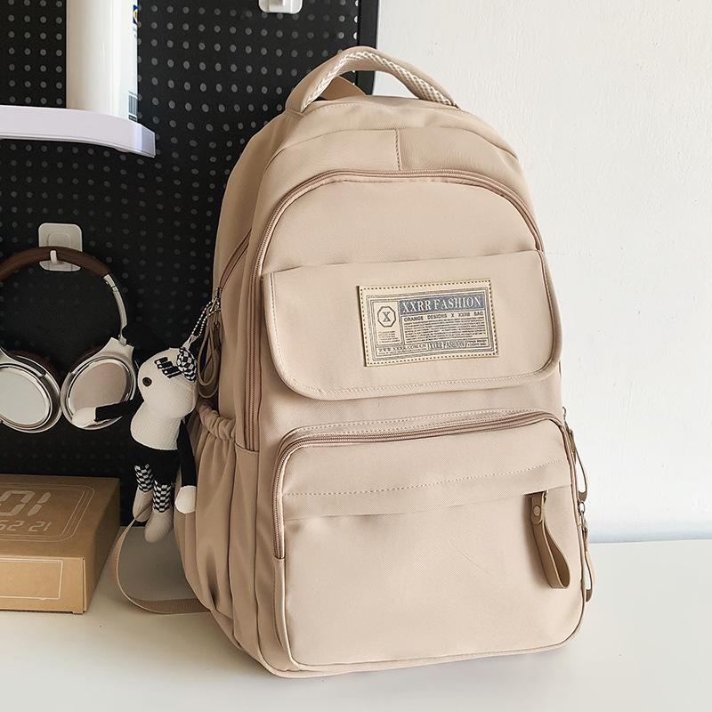 School Bag Children Primary School Students Female Large Capacity Burgundy Backpack Middle School Students College Students Male Backpack