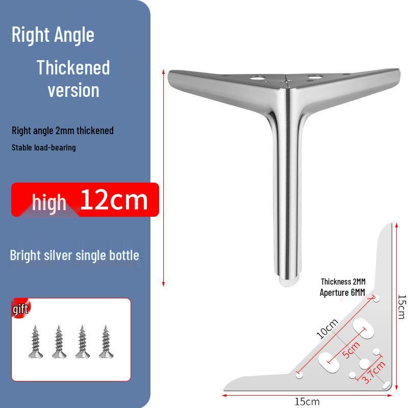Thickened Metal Triangular Legs for Furniture: Sofa, TV Cabinet, Display Cabinet, Coffee Table, Bedside Table.