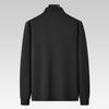 Dibenze Men's Plus Size Long Sleeve Polo Shirt