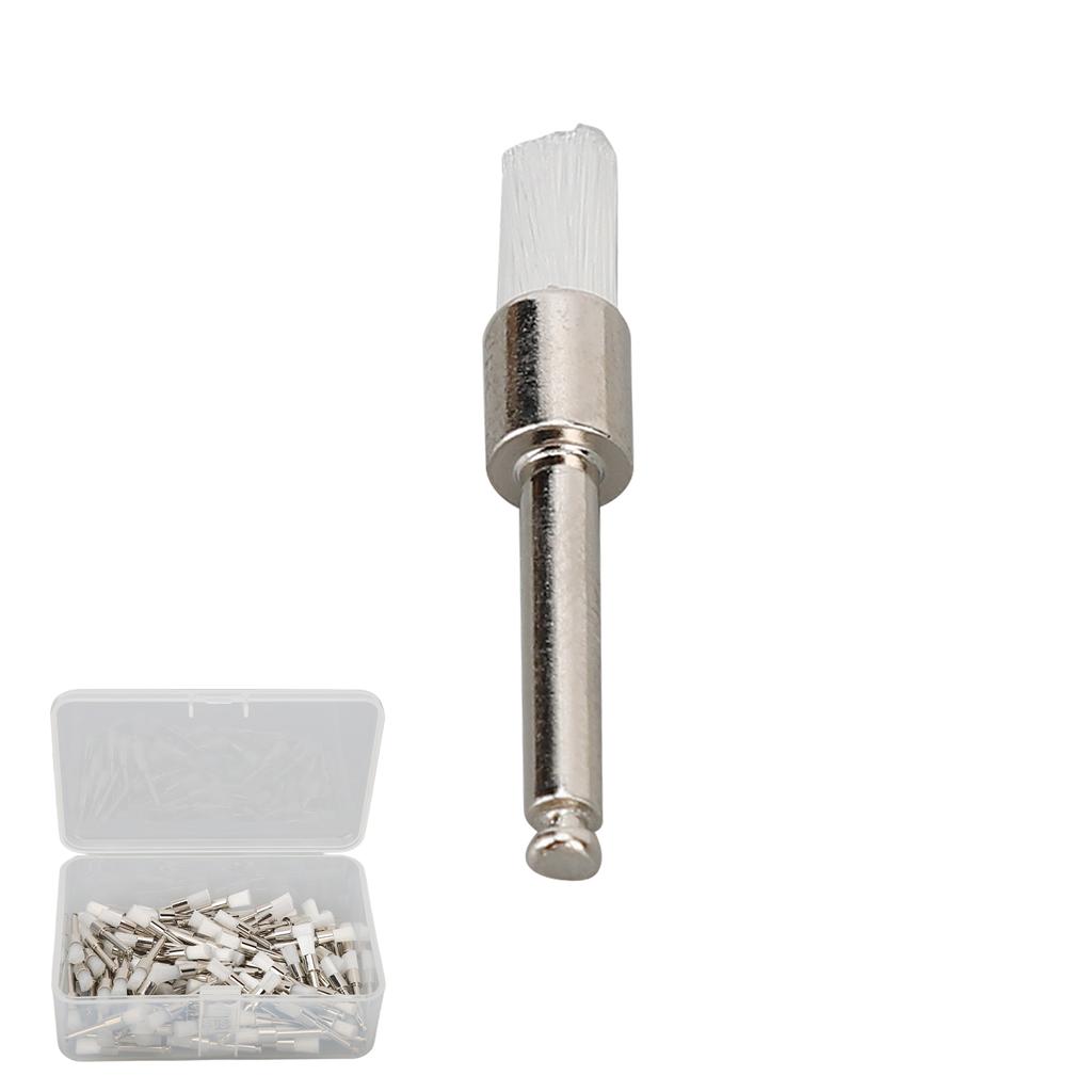 100pcs Dental Polishing Brush Silicone Rubber Disposable Teeth Cleaning Oral Polishing Brush