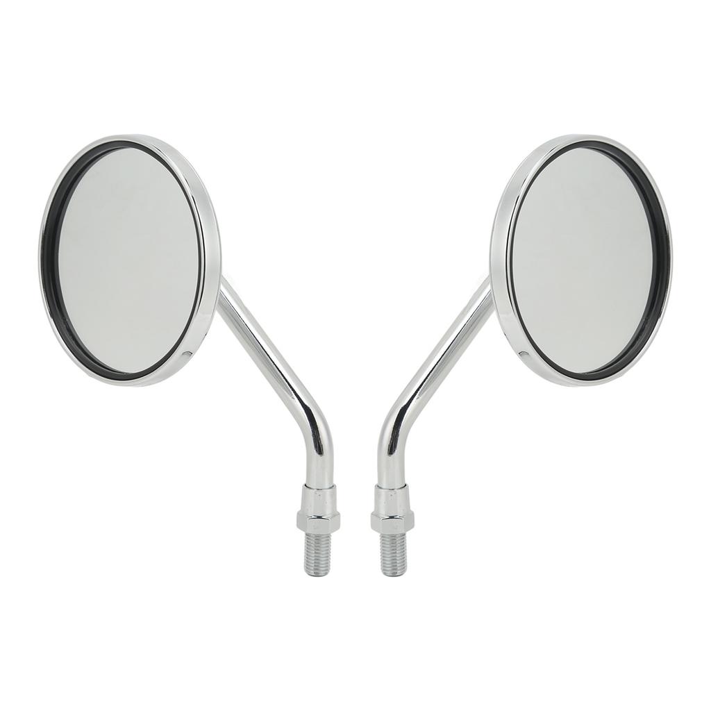 Universeller Rückspiegel 3,4 Zoll Weitwinkel Lenker-Rückspiegel für Motorrad Silber