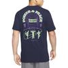 Nike Dri-Fit Letter Print Crew Neck Short Sleeve T-Shirt Men Tops Dark-Blue DM5680-498