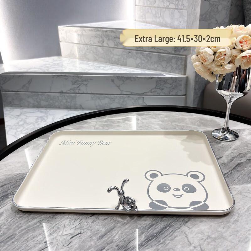 Ins Style Rectangular Plastic Serving Tray