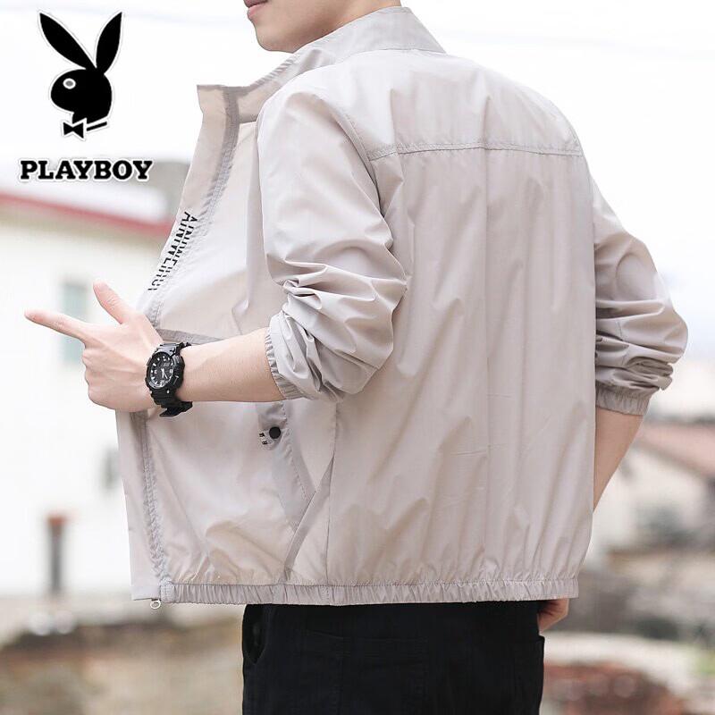 PLAYBOY Men's Summer UV Protection Lightweight Fishing Jacket