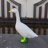 Resin Goose Figurine Lifelike Desktop Ornament Garden Decoration Miniature Sculpture  Office