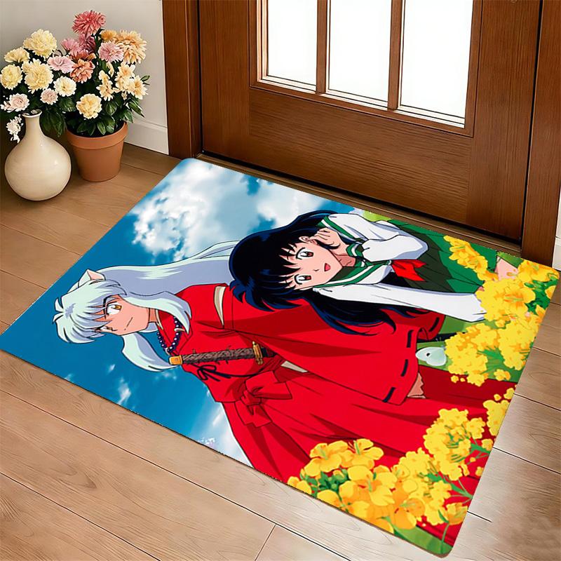 Inuyasha Adventure Living Room Nonslip Area Rug Soft Carpet For Bedroom Game Playroom Sofa Office Home Decor Doormat Christmas Gift C9301424
