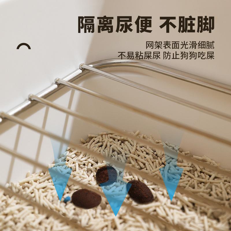 Splash-Proof High-Sided Dog Toilet for Teddy and Poodle - Easy to Clean Pet Loo