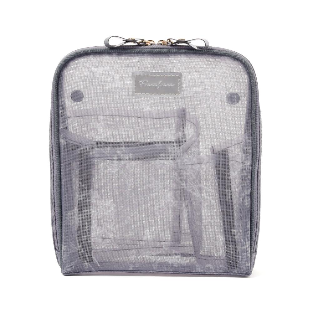Franc Franc Japan Classic Flower Mesh Tool Stand Pouch Dark Grey