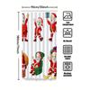 Tu Christmas Shower Curtain Santa Claus Festive Holiday Bathroom Decor Waterproof Fabric Xmas Home Decor Gift Idea