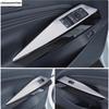 Auto Innen Tür Armlehne Fensterheber Knopf Panel Abdeckung Zierleiste Für VW Volkswagen ID.4 ID4 - 2025 Karbonfaser Optik Zubehör
