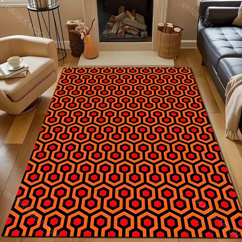 Hexagon of Personality Print Carpet for Living Room Bedroom Bedside Sofa Floor Mat Modern Home Decor Area Rug Large Size