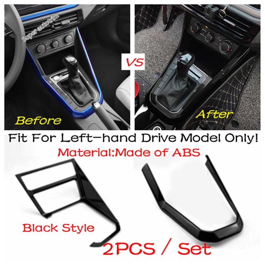 Center Control Gear Shift Panel Inner Door Armrest Handle Cover Trim Black Fit For VW Volkswagen Polo  -  Accessories