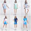 Womens Quick-Dry Tennis Dress Set Short Sleeve Sportswear Badminton Volleyball Training Competition