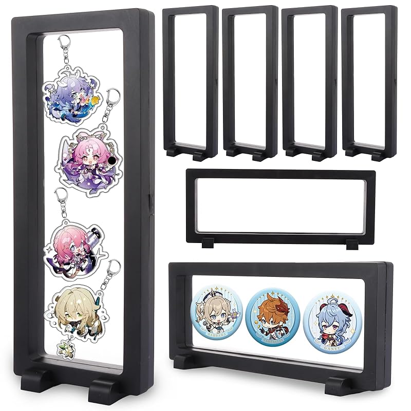 

Yanuki Rubber strap [set of 10] display case display stand tin badge exhibition durability Fashionable Ackey acrylic keychain Dust control dirt