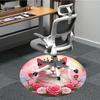 1pc Crown KittyChair Carpet for Office, Indoor Non-Slip Washable Polyester Fiber Carpet, Mat For Office, Machine Washable