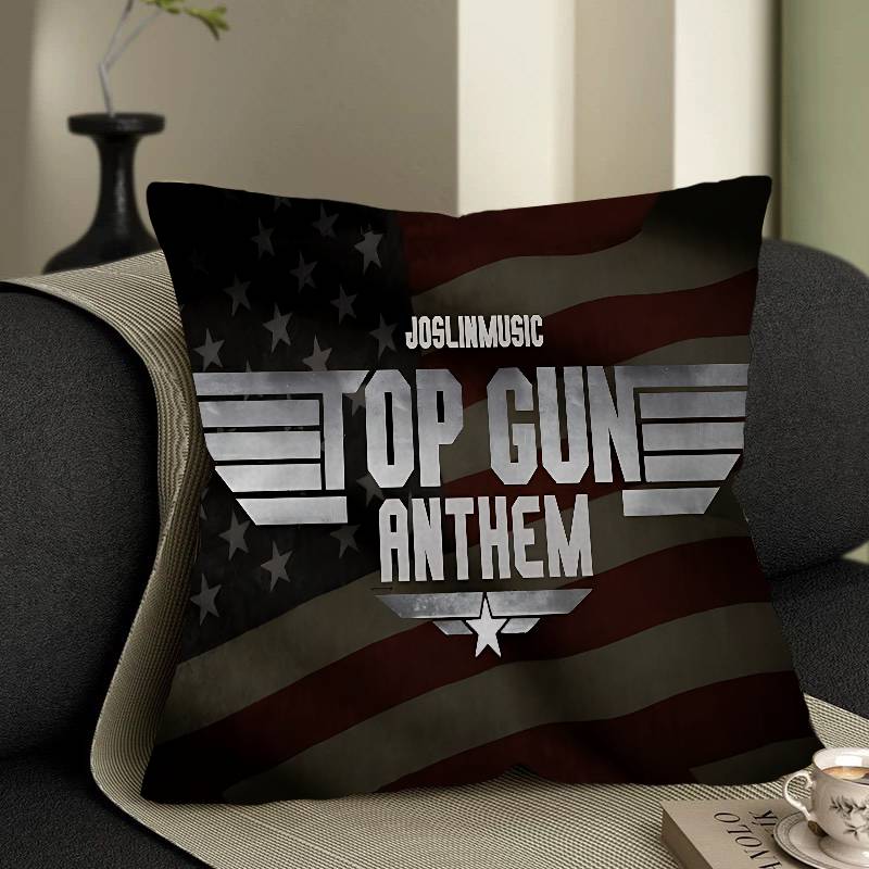 T-Top Gun Pillowcase Toon Gift Cushion Cover Bedroom Home Sofa Chair Seat Decor Pillow Case