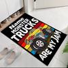 Benutzerdefinierter LKW-Teppich mit Namen, für Bürostuhl Wohnzimmer Schlafzimmer Küche Raumdekoration Geschenke.