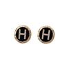 S925 Silver Needle H Letter Diamond Inlaid Stud Earrings Light Luxury Versatile Fashion Jewelry For Women