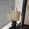 Summer Plaid Small Bag Women's New Versatile Shoulder Messenger Bag Is Now Popular Bucket Bag