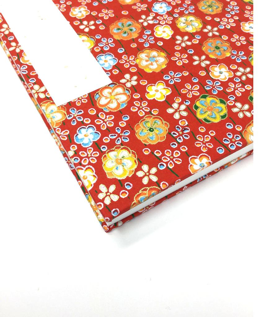 Kawasumi Washi Goshuincho Stempel 16 x Yuzen Hannari (Schreinbuch), 11,2 cm, Washi, (Kleine Blumen, Rot)