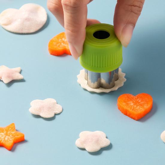 Stainless Steel Cookie Cutter Set for Food Vegetables Fruit Noodle Mold for DIY Pastry Biscuits Food-Grade Reusable Essential Kitchen Tool for Home